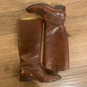 Frye Melissa tall belted boots